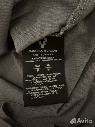 Футболка marcelo burlon М