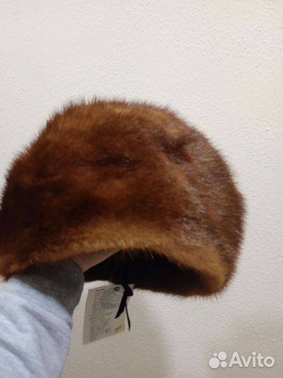 Шапка норковая женская, берет норковый