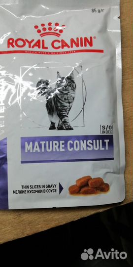 Корм д/кошек Royal Canin Mature Consult соус 85г