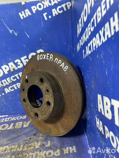 Передний тормозной диск. Peugeot Boxer фургон