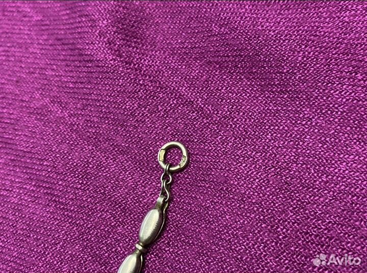 Серебряное колье 925 эмаль