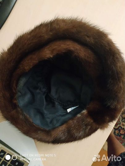 Норковый берет женский