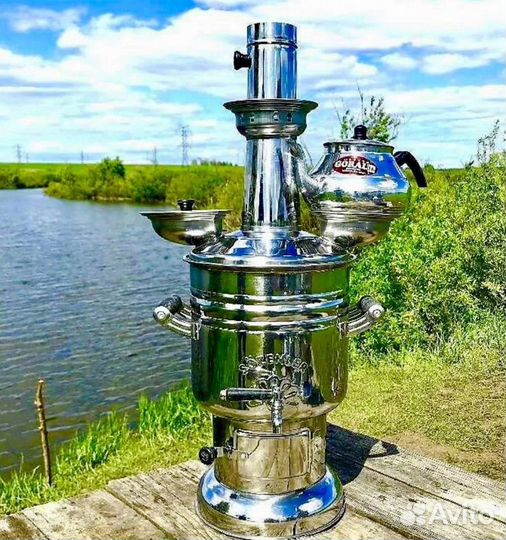 Самовар жаровой турецкий Sozenler 6 л