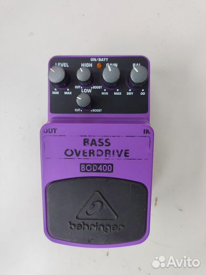 Гитарная педаль Behringer BOD 400 (Bass Overdrive)