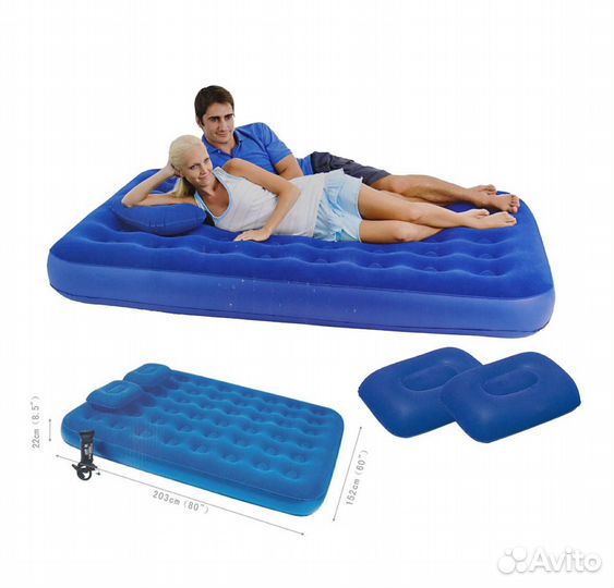 Матрас надувной Bestway 203х152х22 новый