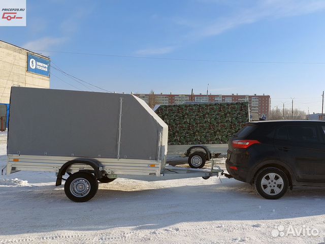 Прицеп оцинкованный 2.7х1.5 с тентом 