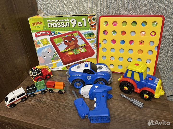 Развивающие игрушки, машинки