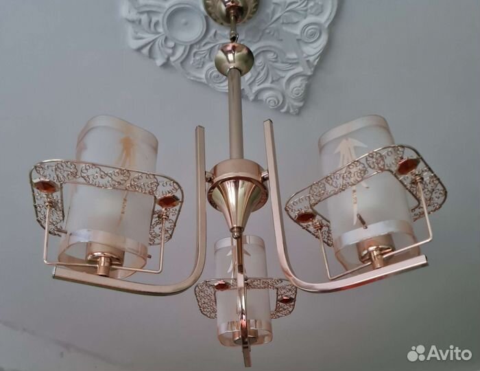 Люстра потолочная подвесная бу