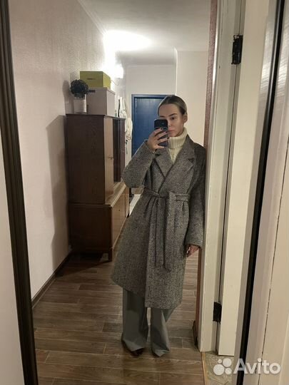 Пальто шерстяное alma rosa