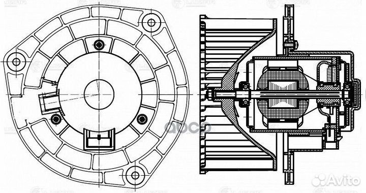 Вентилятор печки универс. 2111, 2123, 1118, 217
