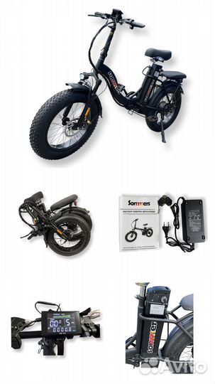 Электровелосипед фэтбайк складной 20*4