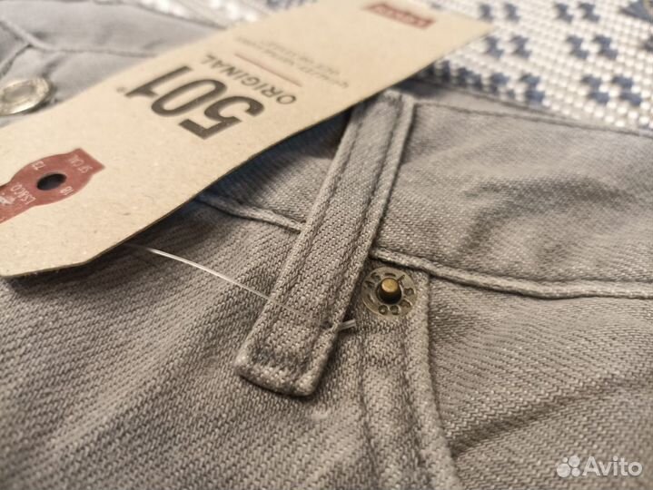 Серые Levis 501 w38 32