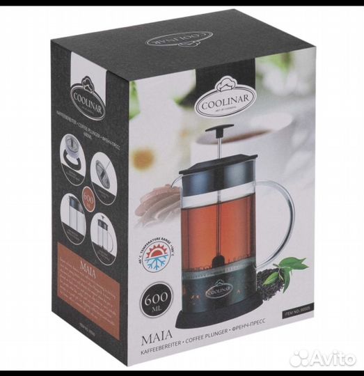 Новый Чайник заварочный Coolinar 600мл
