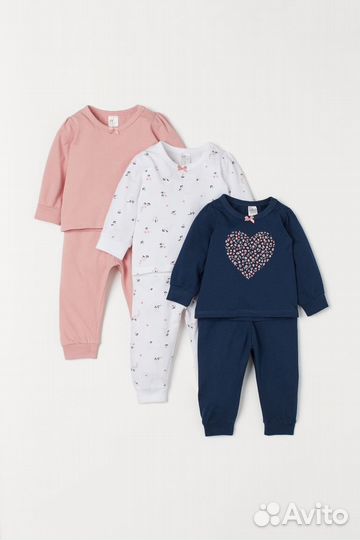 H&m 62 пижама/комплект для девочки