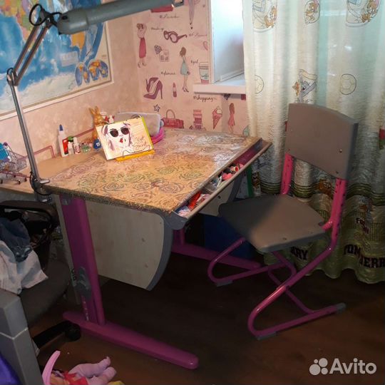 Растущая парта и стул 