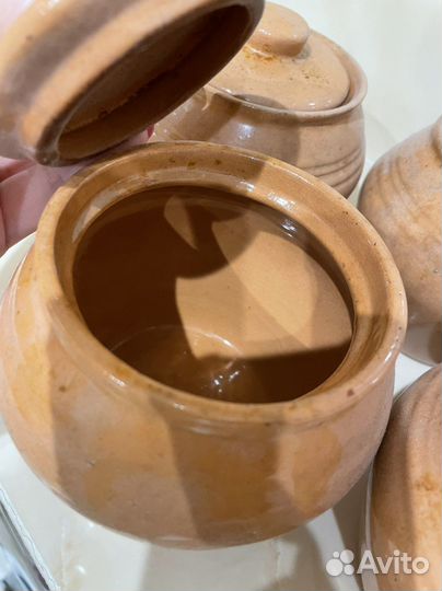 Горшок для запекания керамический