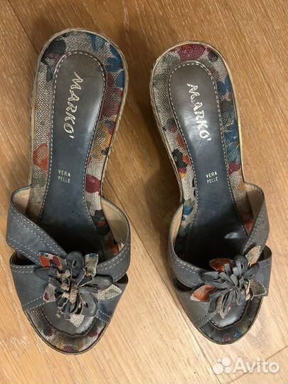 Сабо женские 38 р, Италия, кожа