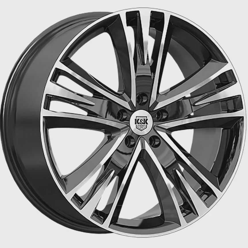Диски K&K Атлас 8.5x20 5x114.3 ET45 D64.1 Алмаз черный