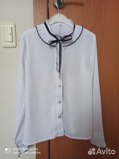 Блузка нарядная школьная 146 см