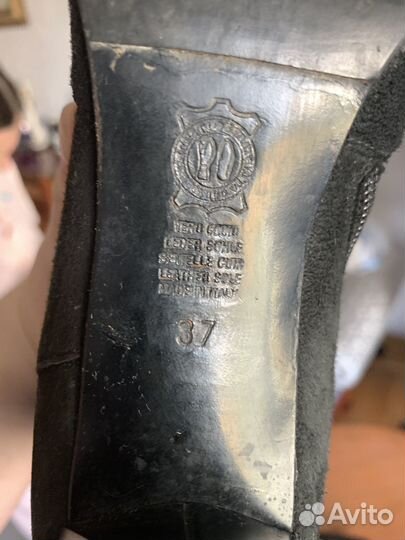 Комплект Сапоги мех и сумка замша италия