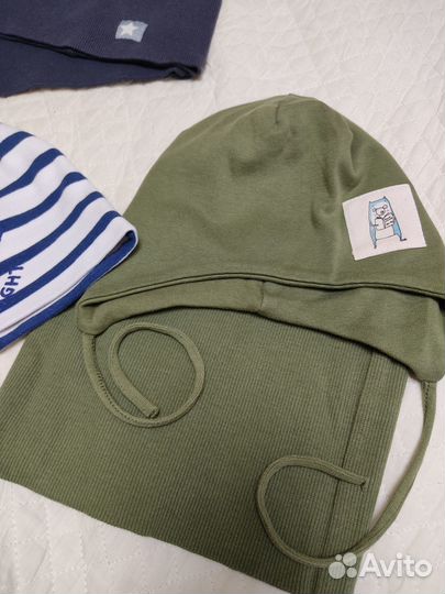 Шапки и снуды пакетом для мальчика на 2-4 года