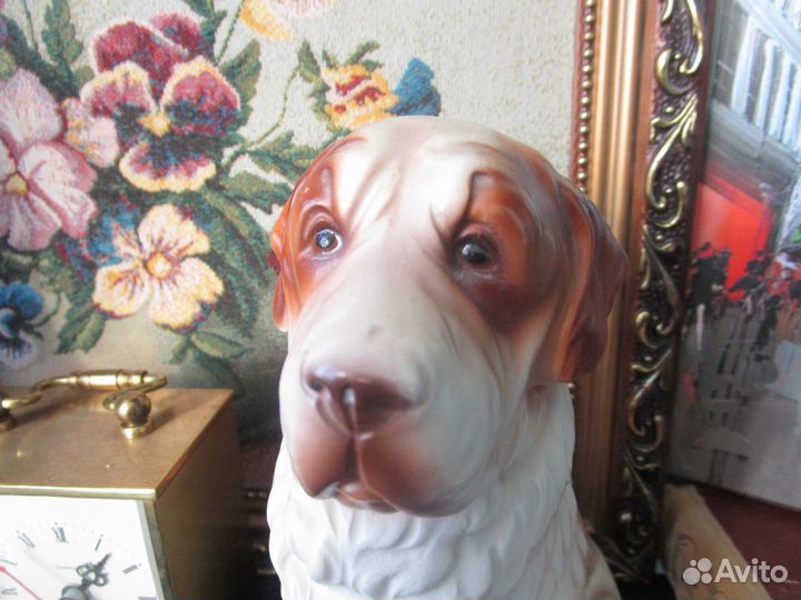 Статуэтка фарфор сенбернар клеймо Япония 70е гг