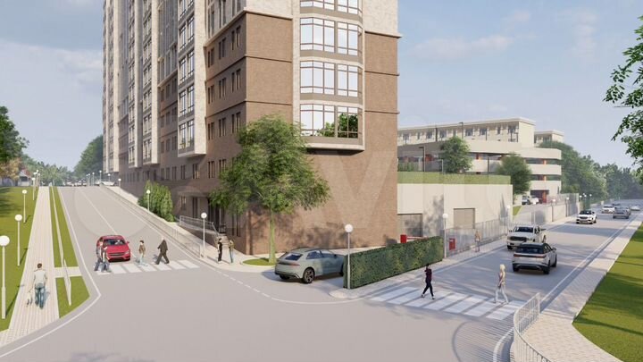 1-к. квартира, 46,7 м², 4/12 эт.