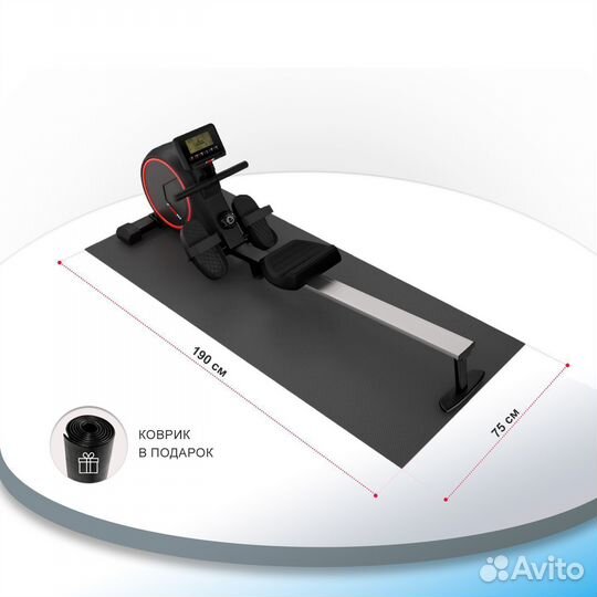 Гребной тренажер unix Fit Techno Rower 410 UF.70