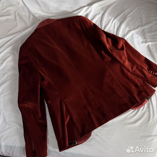 Пиджак мужской бархатный mango