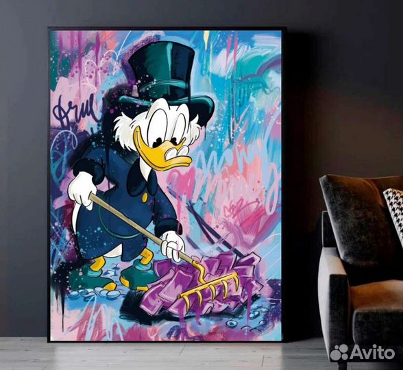 Картина маслом Скрудж Макдак 