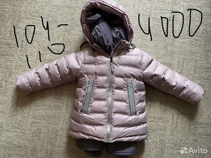 Зимний комбинезон для девочки 104