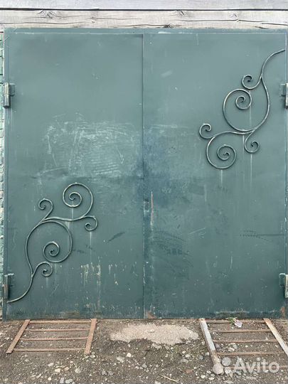 Ворота гаражные металлические бу