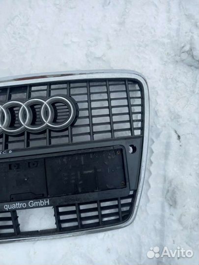 Решетка радиатора Ауди А6 С6 S Line Под парктроник