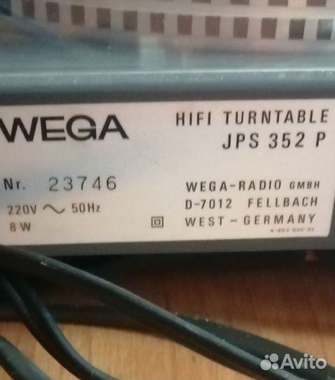 Проигрыватель Sony Wega Dual Telefunken Siemens