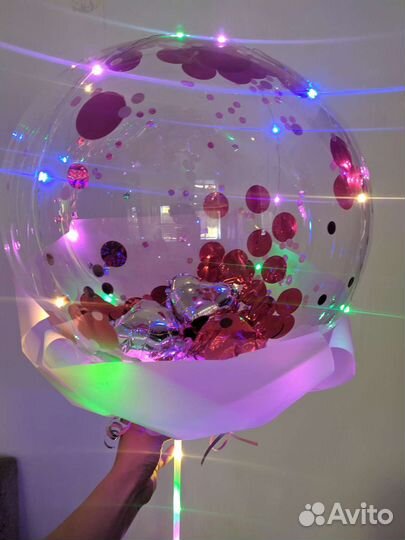 Роза в шаре на подарок