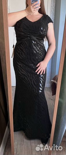 Платье женс вечернее макси пайетки alfabeta 50 52