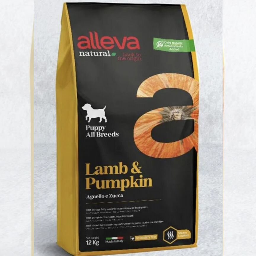 Alleva Natural Lamb And Pumpkin 12 кг