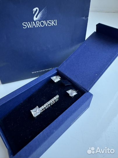 Swarovski комплект серьги и подвеска