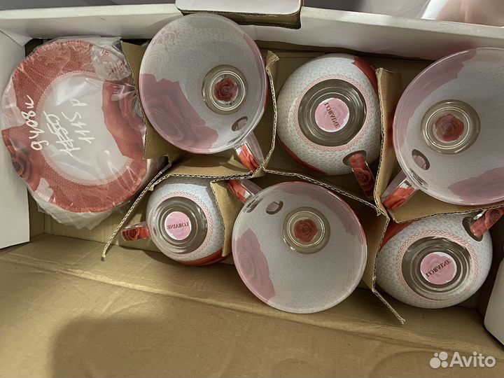 Стеклянный чайный сервиз