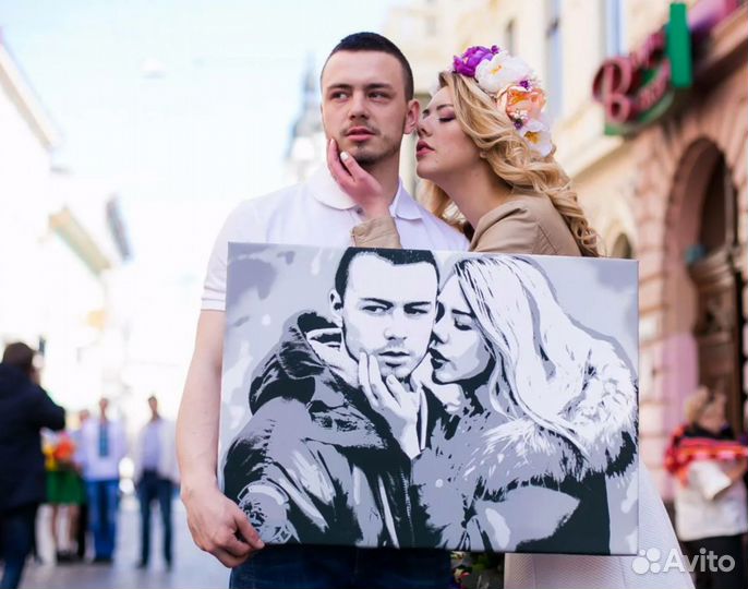 Портрет на холсте по фото