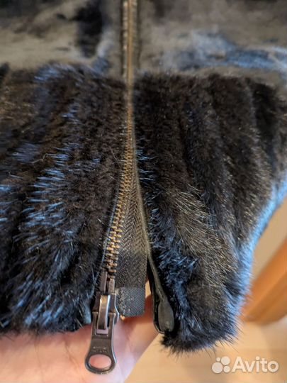 Шуба мутон женская