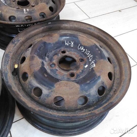 Диск штампованный R14 chevrolet aveo t250