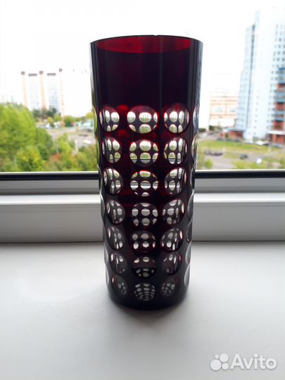 Ваза цветное стекло дхз 1960-е Грабарь