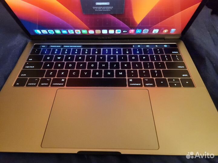 Apple macbook pro 13 2017 touch bar сенсорный