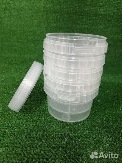 Банка пластиковая с крышкой 280мл PP