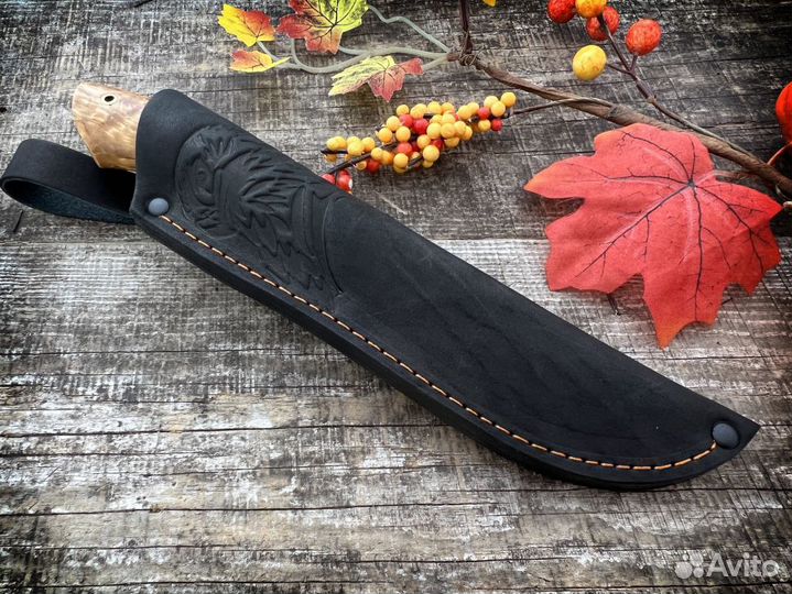 Нож охотничий из кованой стали х12мф
