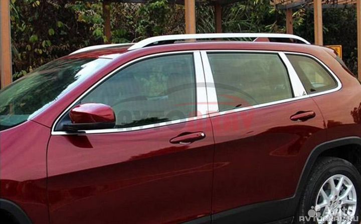 Хром-Накладки на стойки Cherokee 5 (KL) (Дорест.)