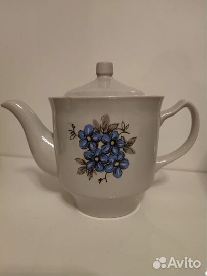 Чайник заварочный дулево СССР,фарфор