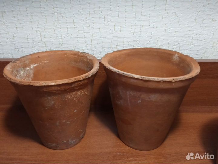 Горшки винтажные из глины