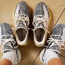 Оригинал Adidas Yeezy Boost 350V2 Zebra Кроссовки